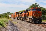 BNSF 6874 Leads a EB stack train!